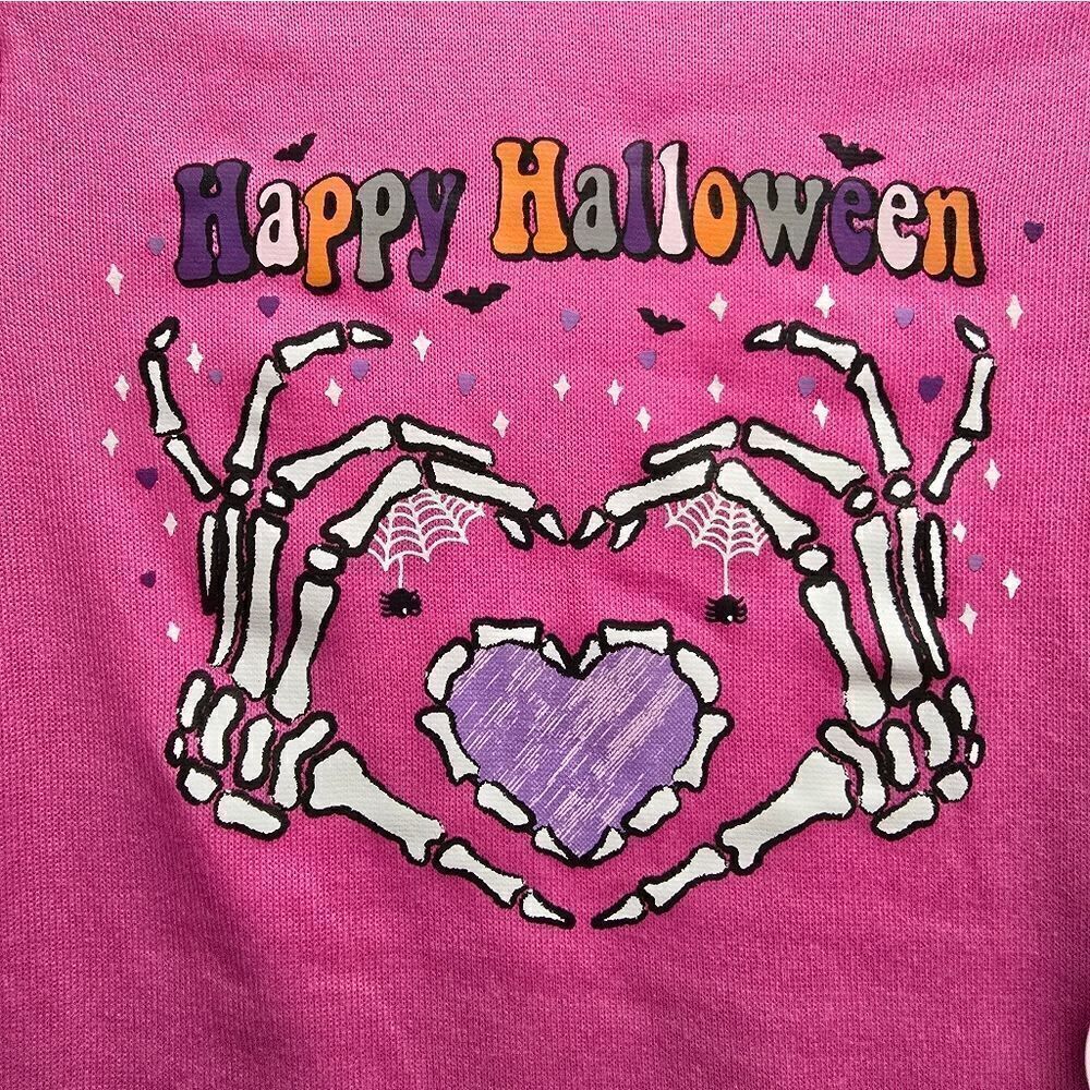 Wonder Nation Girls Halloween Tight Fit Long Sleeve 2 pc Pajama Set. - Picture 9 of 9
